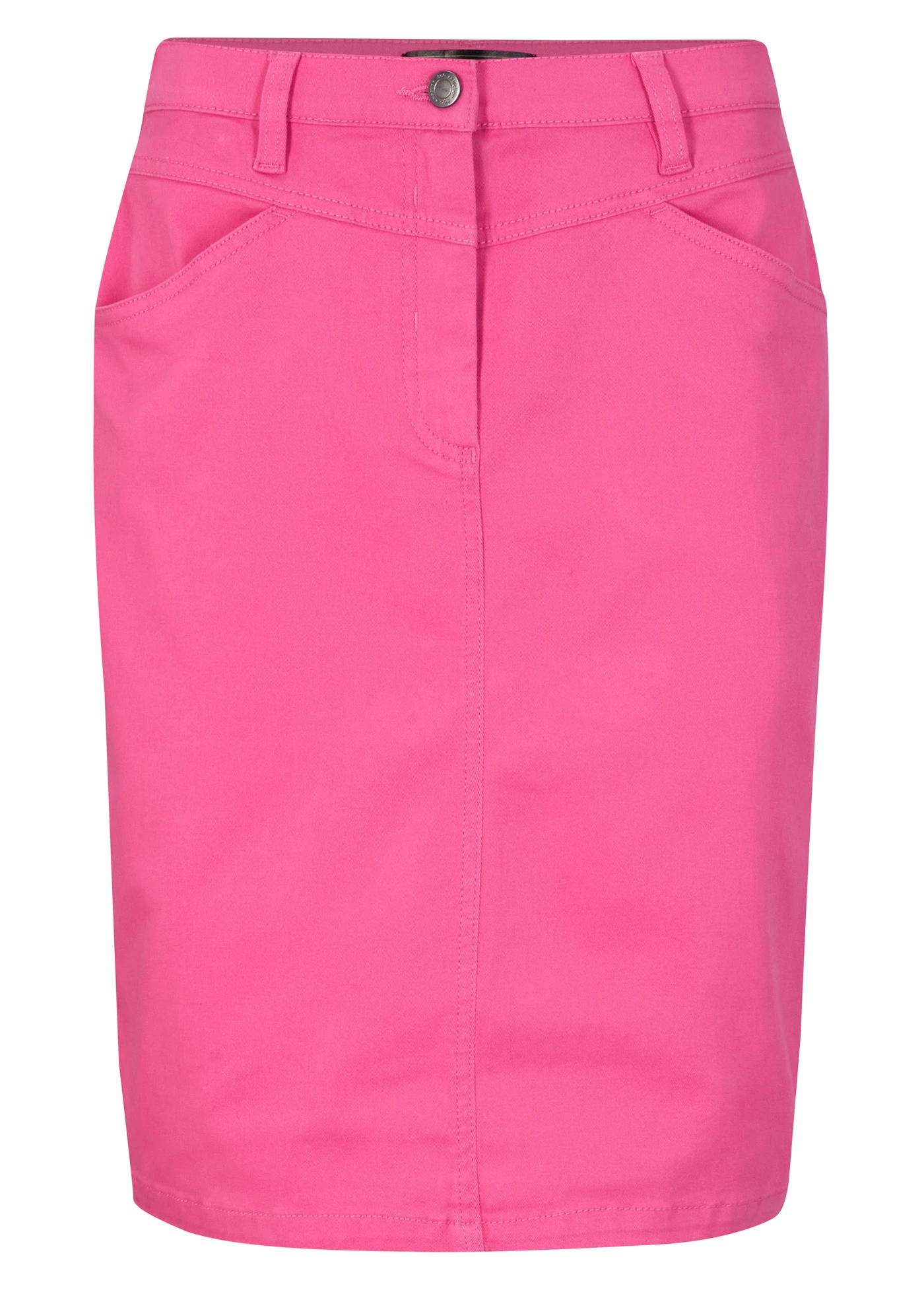 Džínová sukně se strečem • plameňákově růžová • bonprix obchod