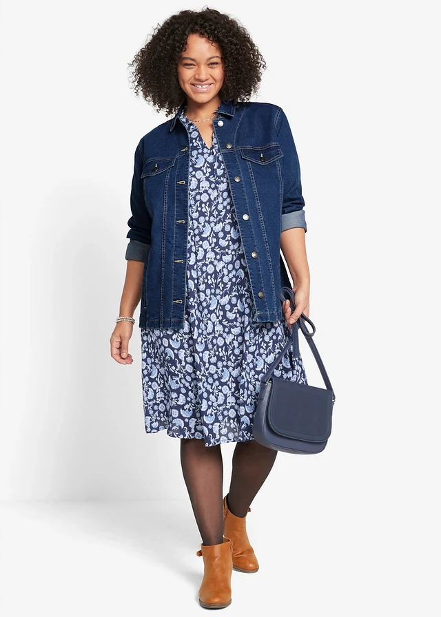 Veste en jean, Couleur: bleu denim