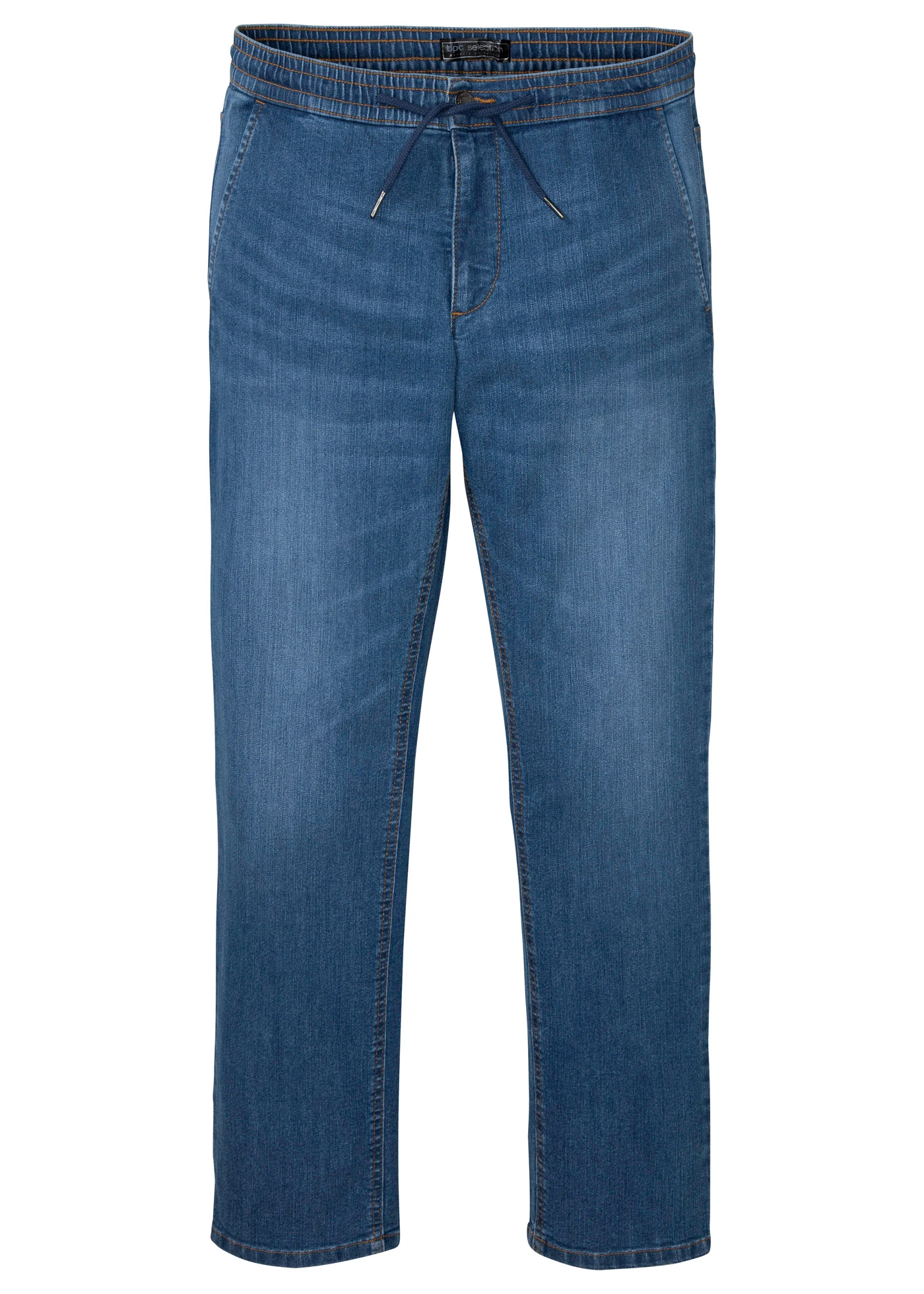 Lichte regular fit stretchjeans met comfortband, straight • blauw denim • bonprix online shop