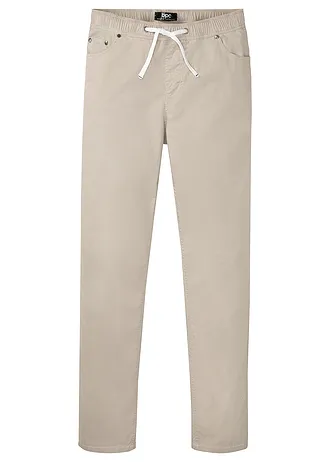 Pantalon taille extensible Regular Fit, Straight • taupe • Boutique bonprix