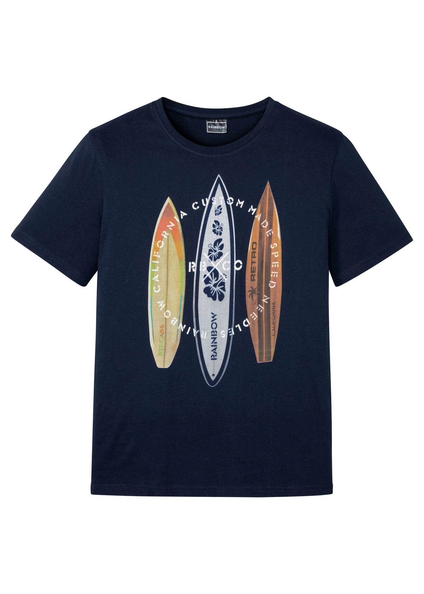 Tričko z čisté organické bavlny, Slim Fit • tmavě modrá • bonprix obchod