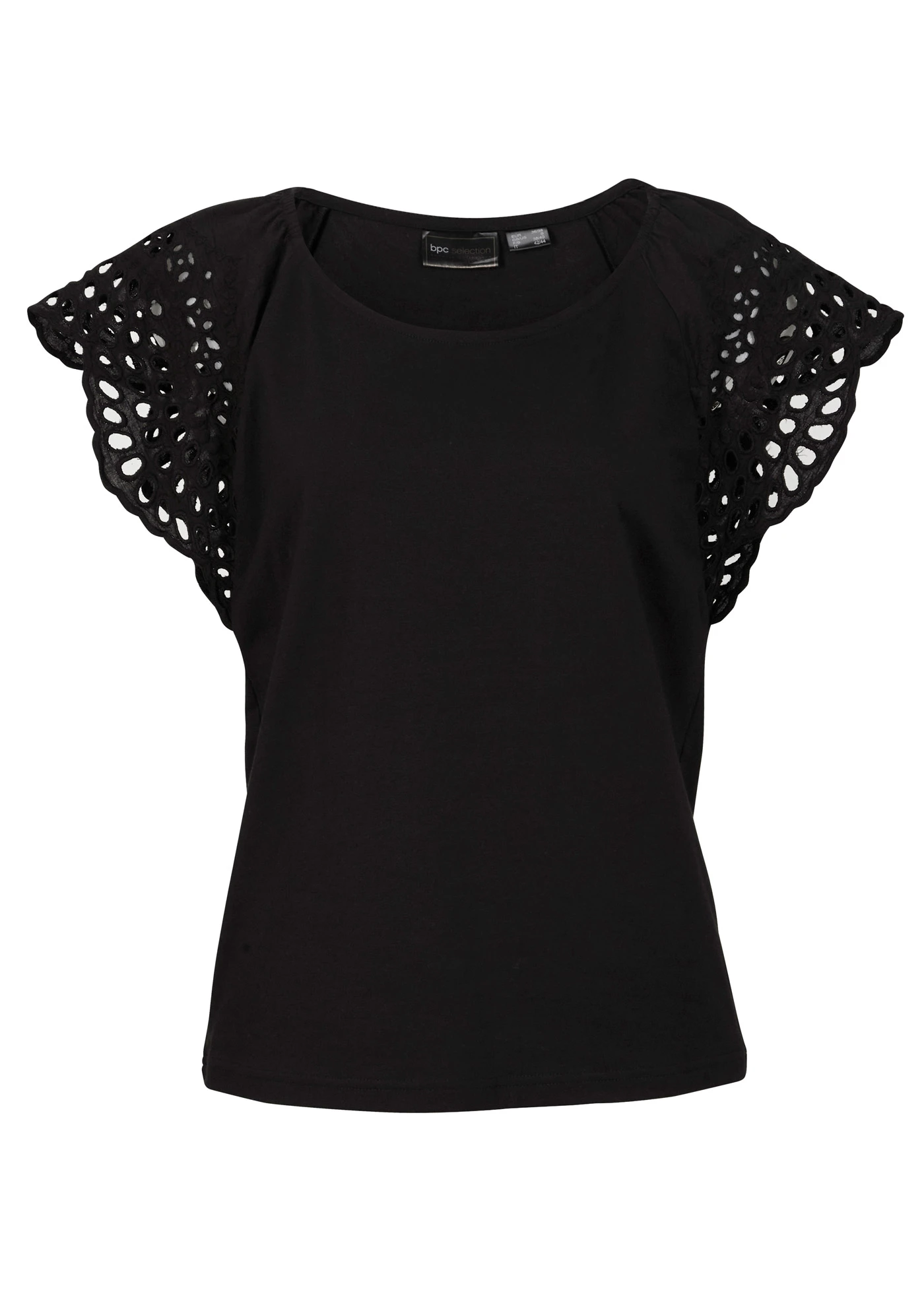 T-shirt en jersey coton • noir • Boutique bonprix