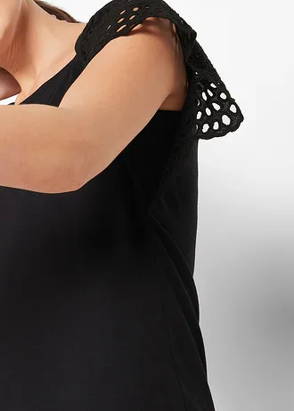 T-shirt en jersey coton • noir • Boutique bonprix