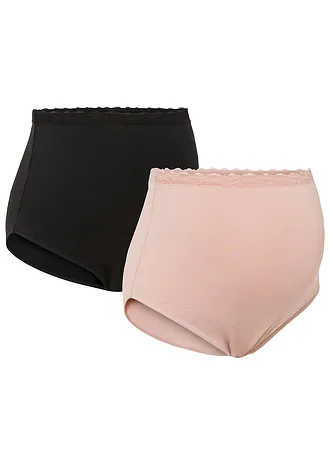 Lot de 2 slips de grossesse coton