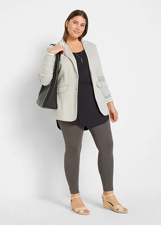 Dlouhé triko z měkké viskózy, barva: černá