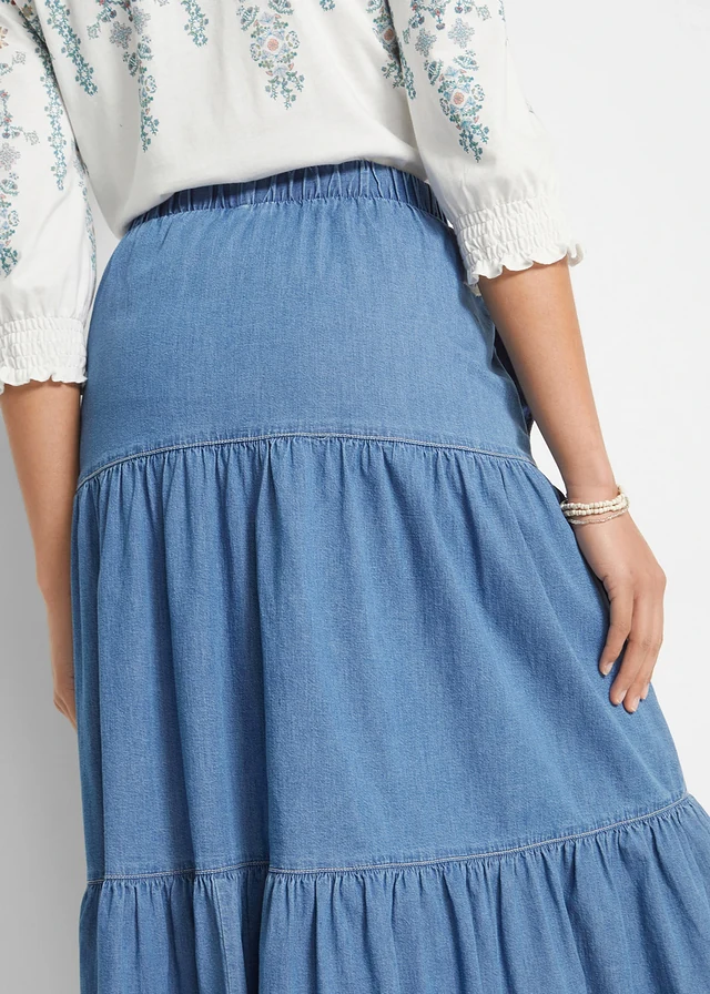 Denim strokenrok • lichtblauw denim used • product-page.page-title-suffix