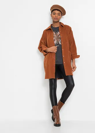 T-shirt van zachte viscosemix, Kleur: zwart met print