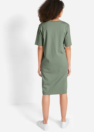 Lot de 2 robes T-shirt • bleu foncé + gris vert • Boutique bonprix