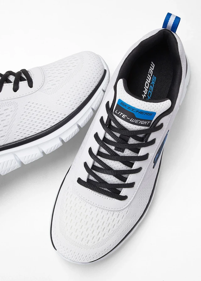Skechers sneakers, Kleur: wit/zwart