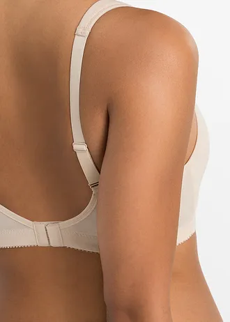 T-shirt bh zonder beugels met katoen (set van 2), Kleur: sandbeige+bruin