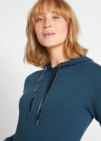 Sweatjurk met biologisch katoen • donkerblauw • bonprix online shop