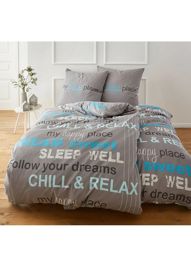 Parure de lit en linon • gris • product-page.page-title-suffix