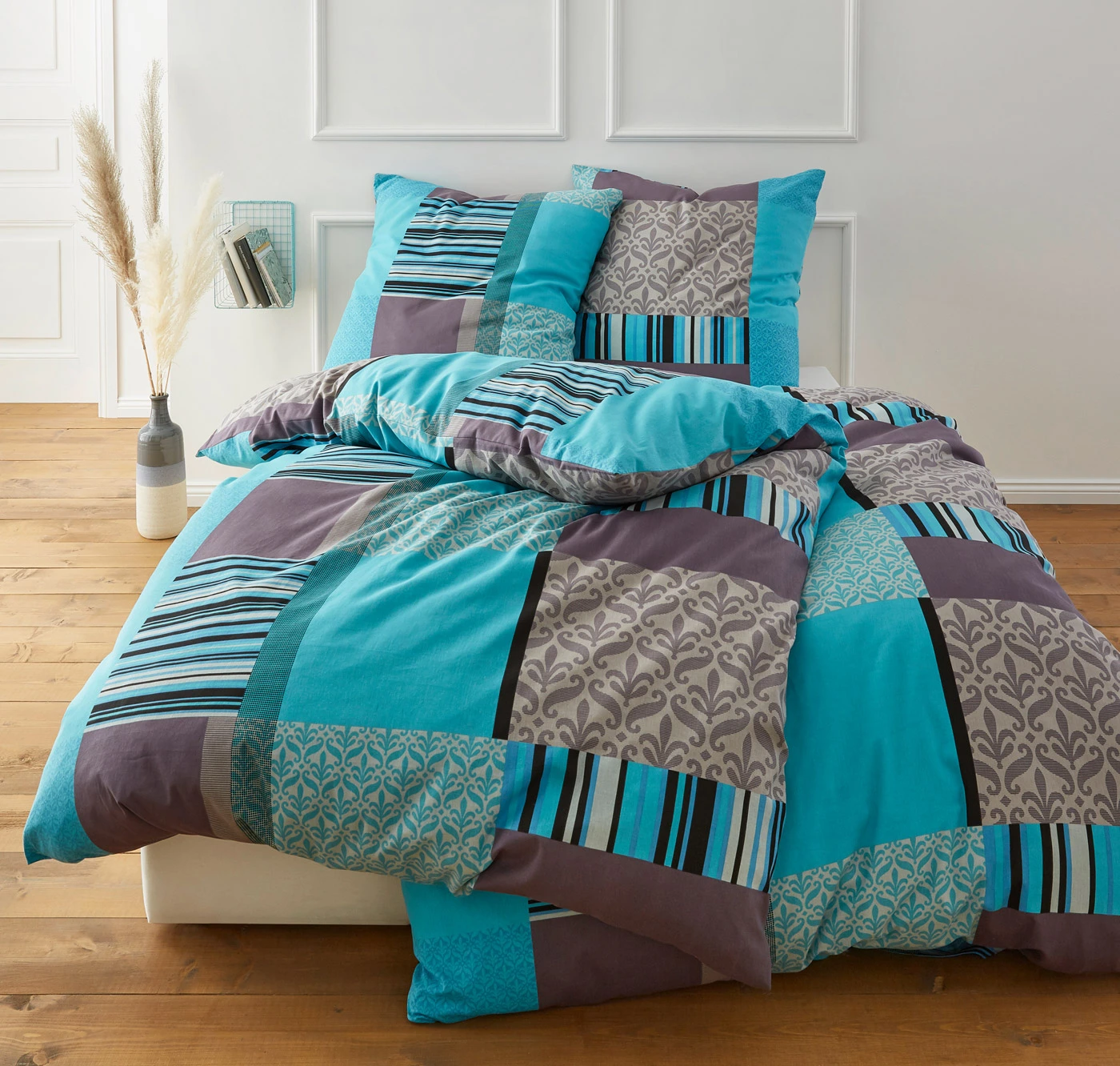 Dekbedovertrek van jersey • turkoois • bonprix online shop