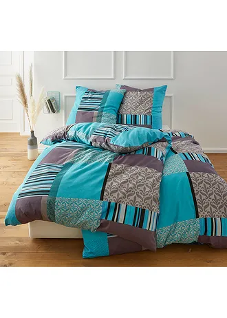 Parure de lit en jersey • turquoise • Boutique bonprix