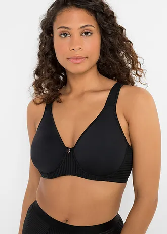 Soutien-gorge minimiseur à bretelles rembourrées, Couleur: noir