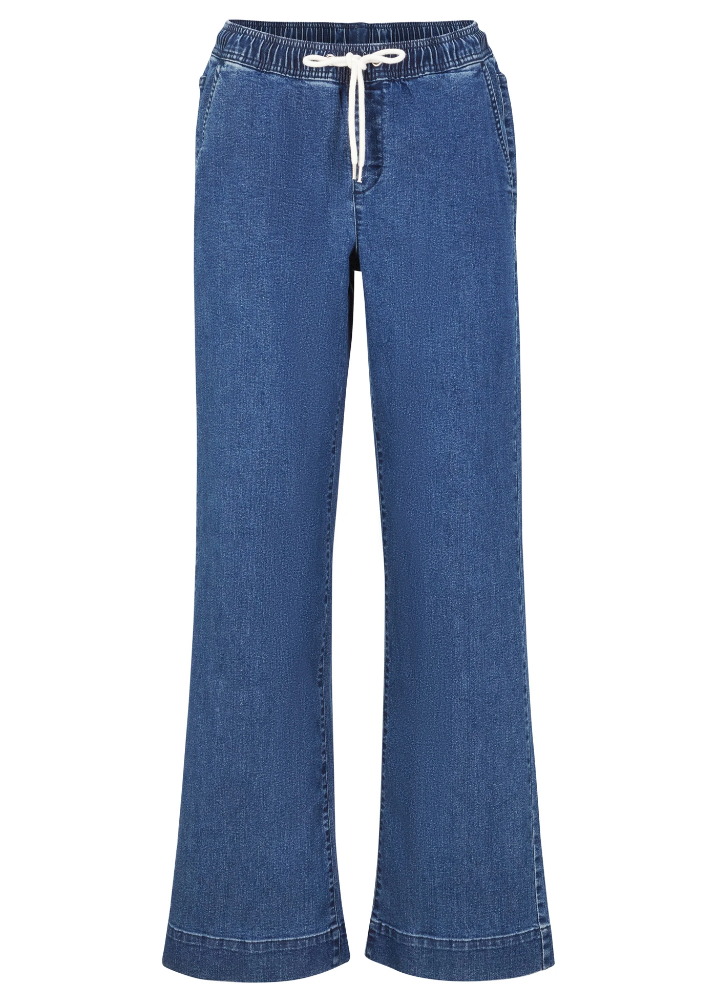 Dżinsy ze stretchem Wide Leg, mid waist • cena 94,99 zł