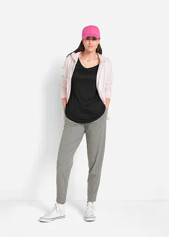 Bluză lungă din viscoză moale, 2 bucăţi • negru+alb • magazin bonprix