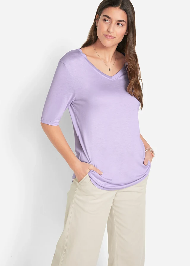 Longshirt van zachte viscose (set van 2) • zacht lila+rietgroen • product-page.page-title-suffix