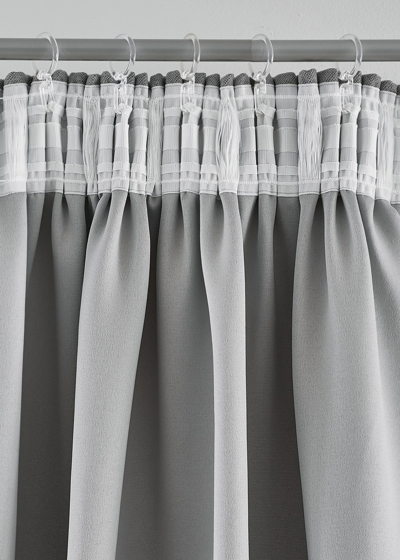 Lot de 2 rideaux obscurcissants texturés • gris • product-page.page-title-suffix
