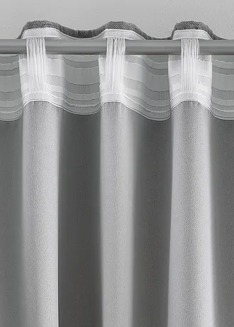 Verduisterend gordijn met lichte structuur (set van 2) • grijs • bonprix online shop