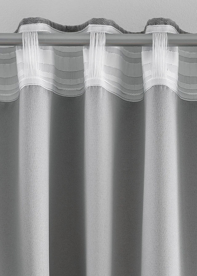 Lot de 2 rideaux obscurcissants texturés • gris • product-page.page-title-suffix