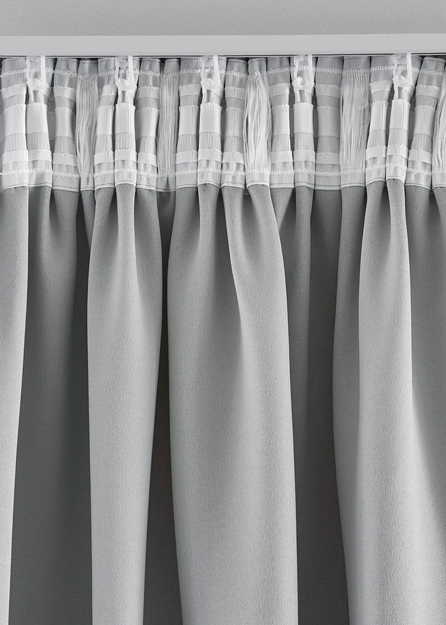 Lot de 2 rideaux obscurcissants texturés • gris • product-page.page-title-suffix