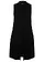 Úpletová vesta z viskózy, barva: černá