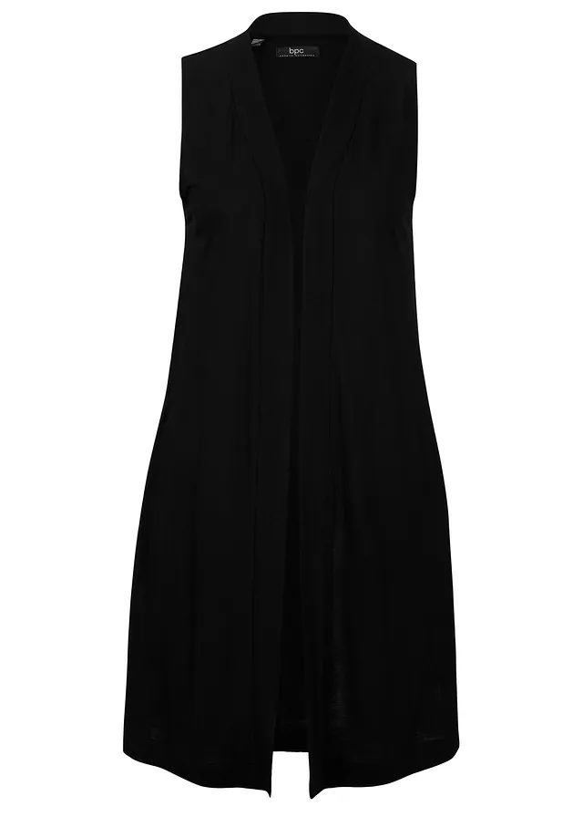 Gilet sans manches en viscose, Couleur: noir