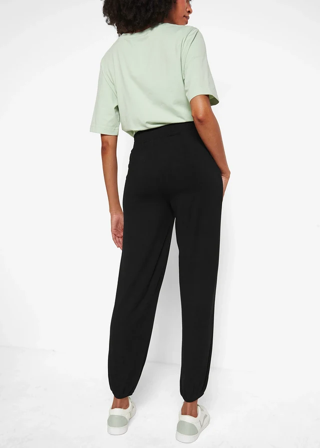 Jersey broek van viscose-mix • zwart • product-page.page-title-suffix