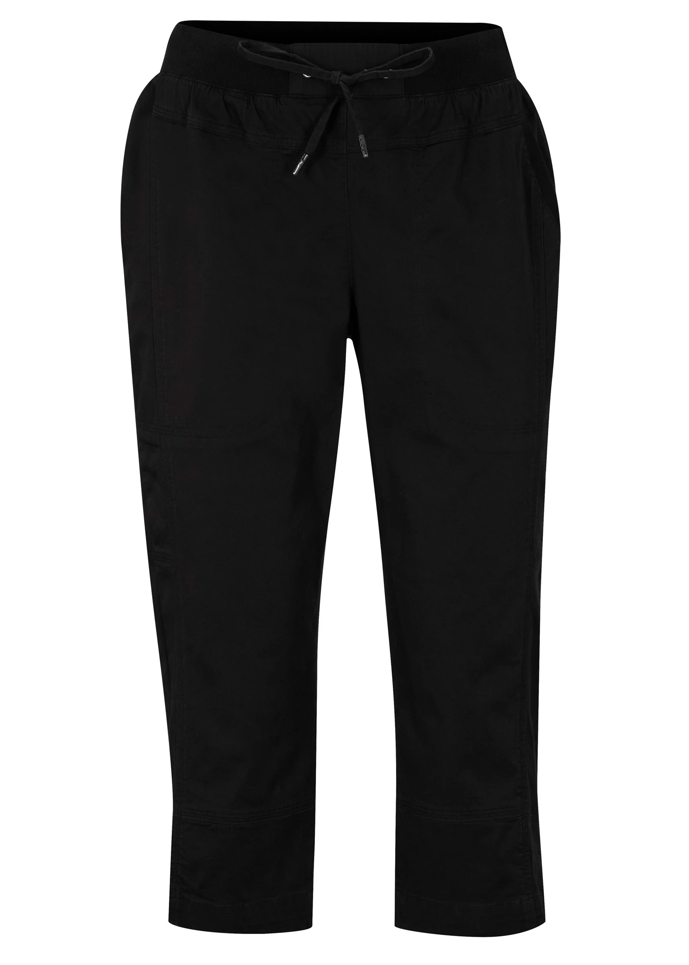 Kalhoty Capri se šňůrkou na zavazování • černá • bonprix obchod