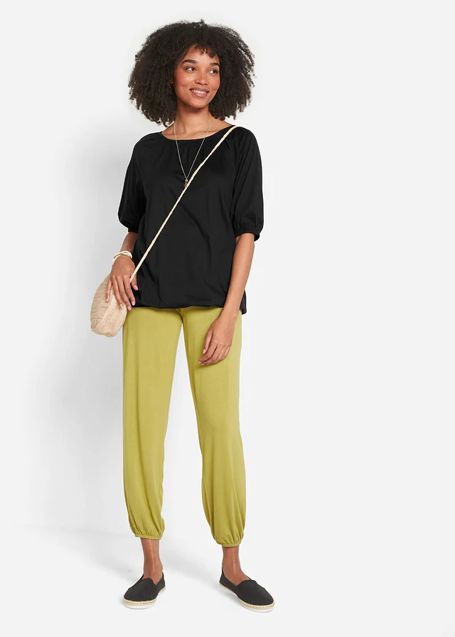 T-shirt 100% coton, Couleur: noir