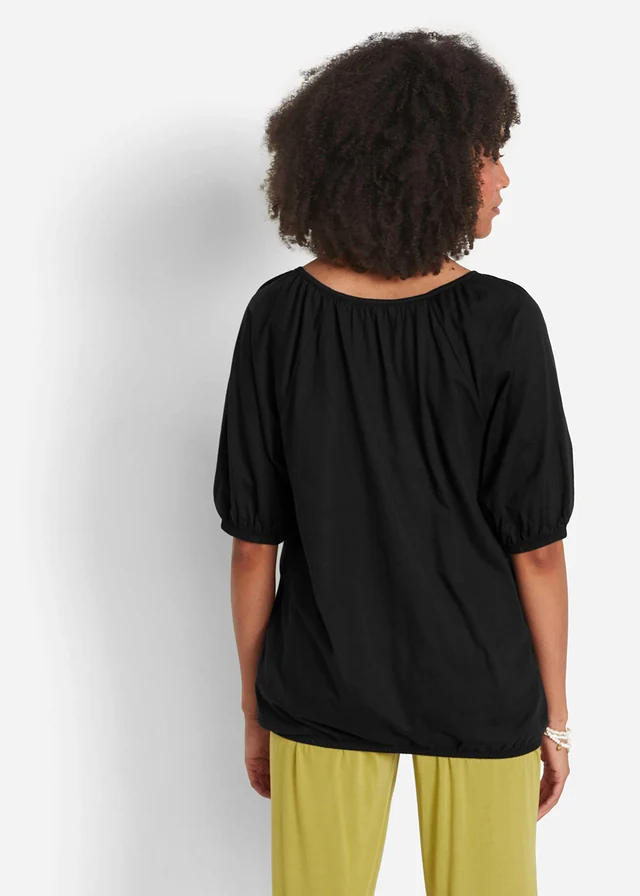 Shirt van puur biologisch katoen, Kleur: zwart