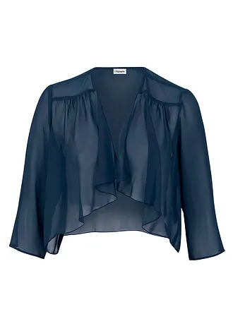Bolero z jemného šifonu, barva: tmavě modrá
