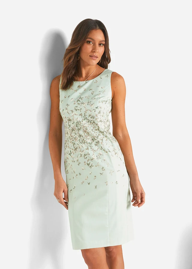 Robe fourreau imprimée • sauge clair imprimé • product-page.page-title-suffix
