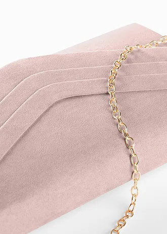 Kabelka clutch s detailmi • svetloružová • obchod bonprix
