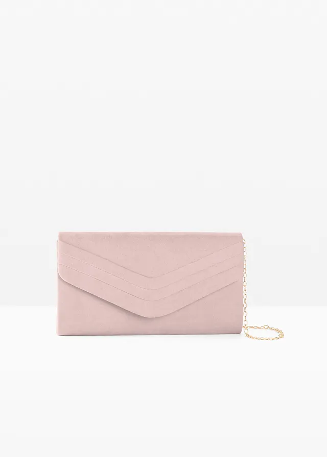 Kabelka clutch s detailmi • svetloružová • obchod bonprix