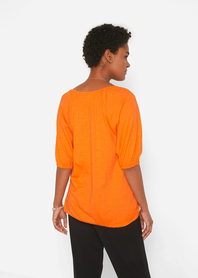 Shirt van puur biologisch katoen, Kleur: mango