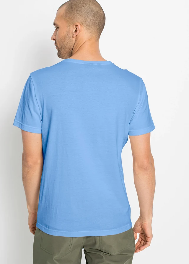 Lot de 5 T-shirts col V • bleu moyen+blanc+gris chiné+indigo+bleu foncé • product-page.page-title-suffix