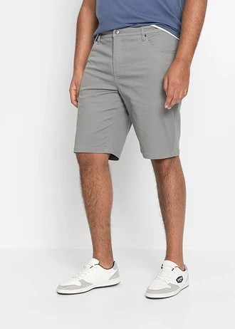 Strečové bermudy Classic Fit, barva: šedá