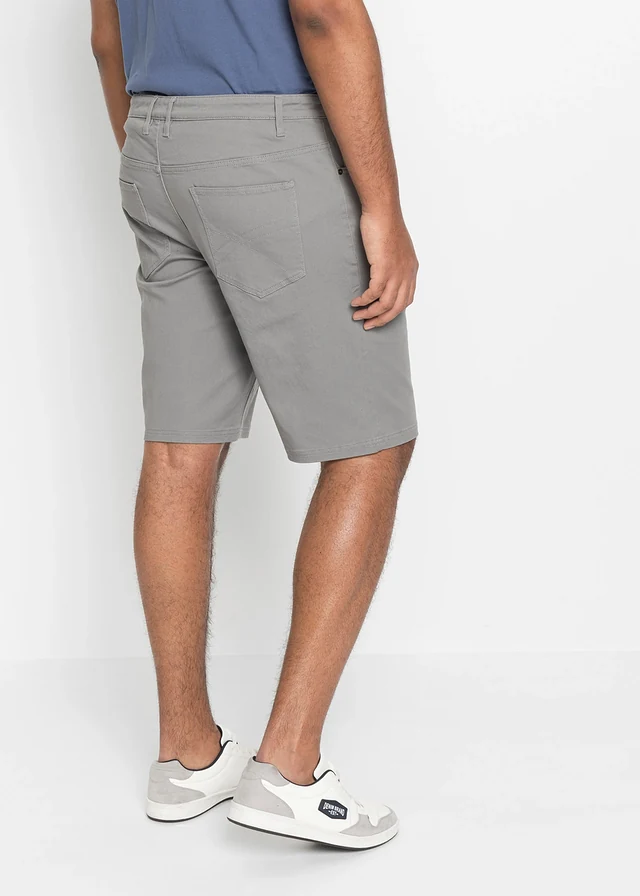 Strečové bermudy Classic Fit, barva: šedá