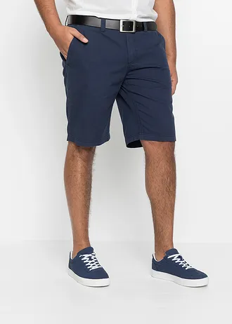 Chino bermudy z čisté bavlny, Regular Fit, barva: tmavě modrá