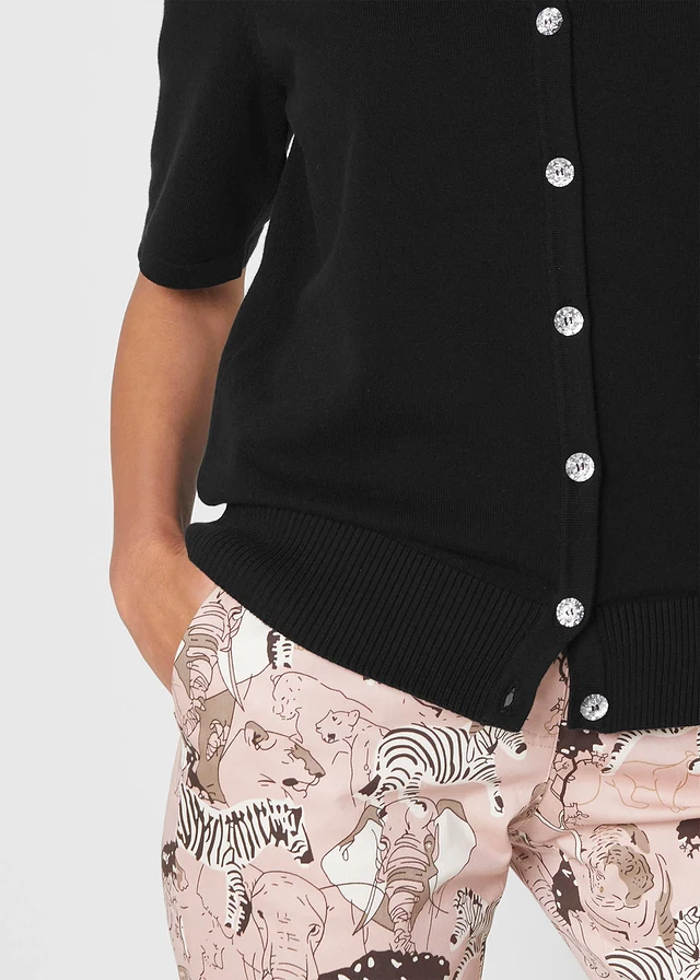 Shirtvest met halflange mouwen • zwart • product-page.page-title-suffix