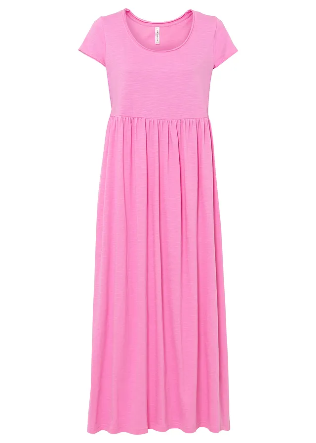 Robe longue en coton • rose • Boutique bonprix