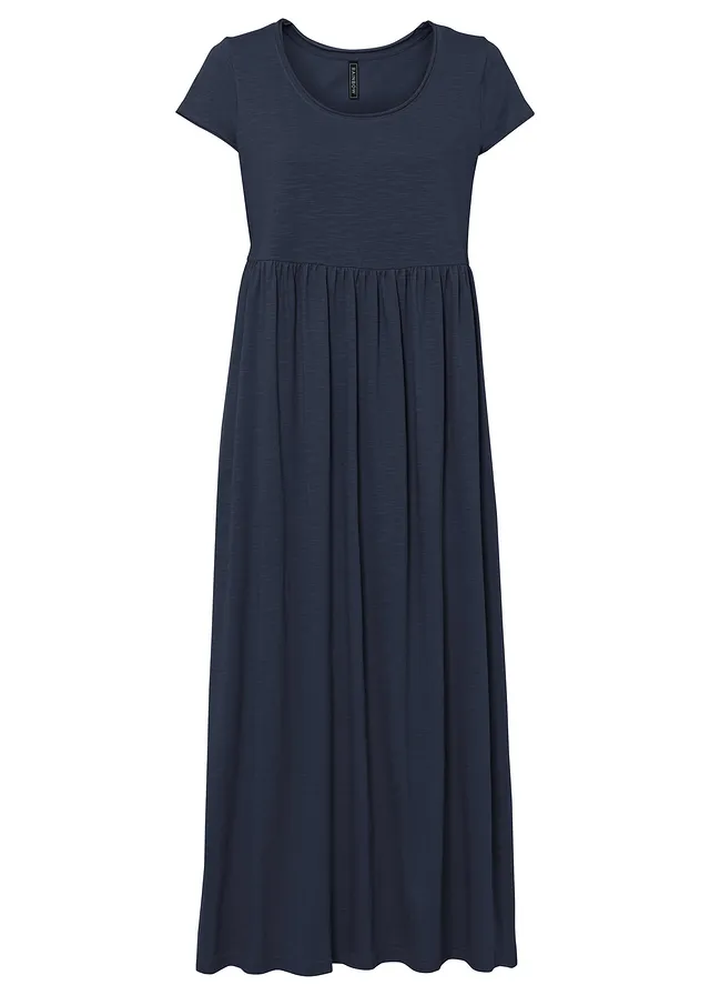 Úpletové šaty z organické bavlny • tmavě modrá • bonprix obchod