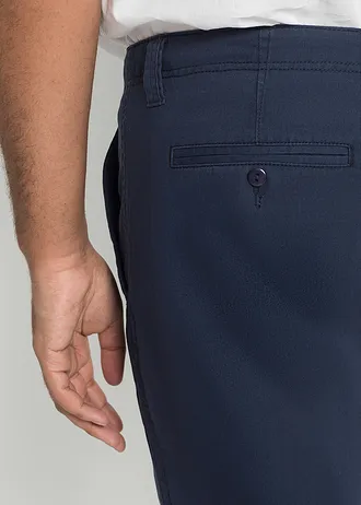 Chino bermuda van puur katoen, regular fit, Kleur: donkerblauw