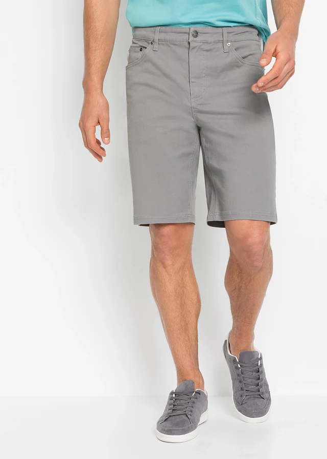 Classic fit stretch bermuda • grijs • product-page.page-title-suffix
