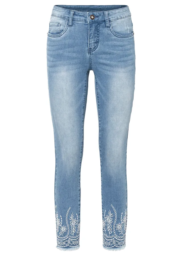 Blugi skinny cu talie medie