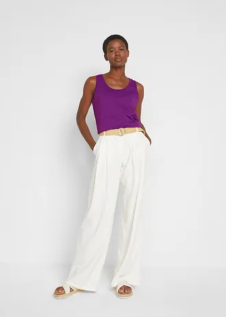 Katoenen longtop (set van 5) • lichtblauw + pinklady + wit + zwart + diepviolet • bonprix online shop