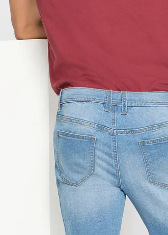 Strečové džínové bermudy, Regular Fit (2 ks v balení) • středně modrý denim + tmavě modrý denim • bonprix obchod