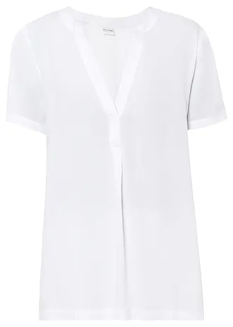 Lange tuniek van duurzame viscose • wit • bonprix online shop